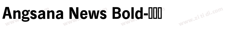 Angsana News Bold字体转换